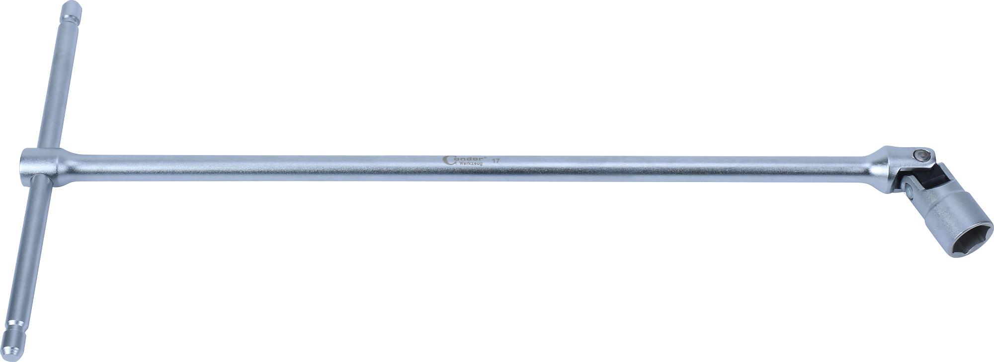 Kľúč "T" s kĺbom, 450 mm, 6-hran 17 mm