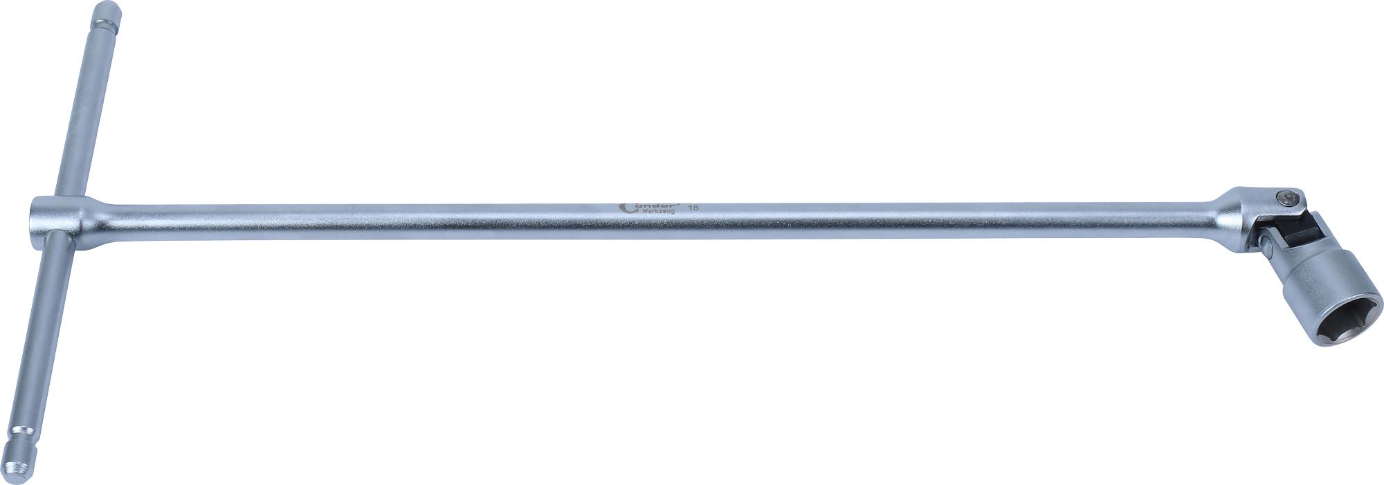 Kľúč "T" s kĺbom, 450 mm, 6-hran 18 mm