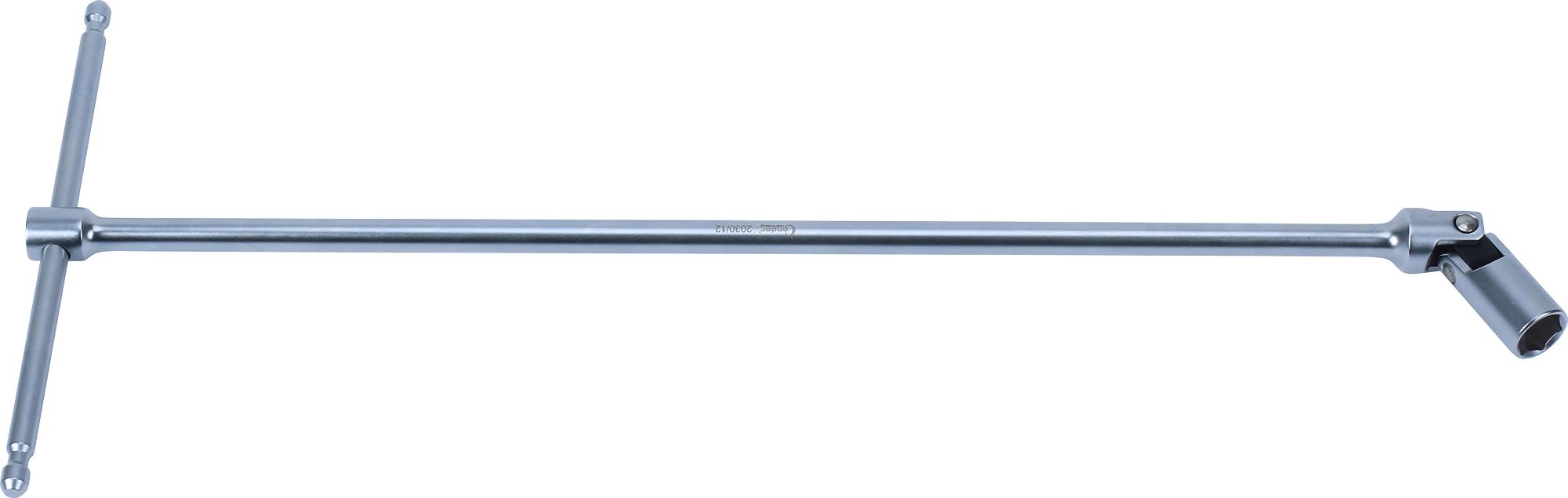 Kľúč "T" s kĺbom, 400 mm, 6-hran 12 mm