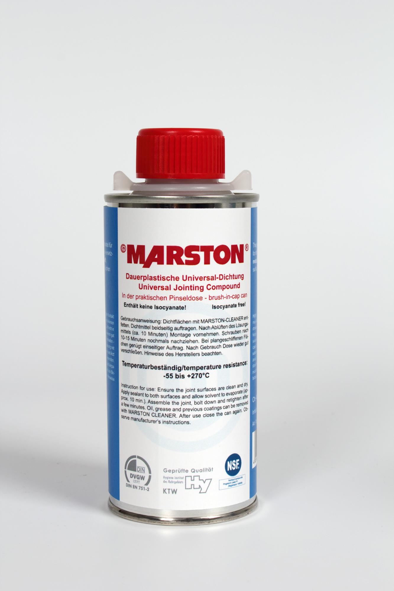 MARSTON Univerzálne tesnenie plechovka s kefkou 250g